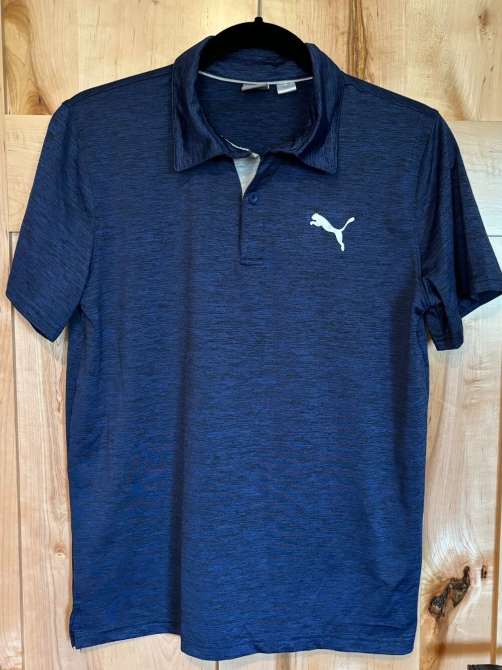 Boys Puma Active Polo XL 18-20 Marled Blue Golf Comfort